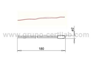 ELEMENTO SENSOR NTC -20ºC a 100ºC